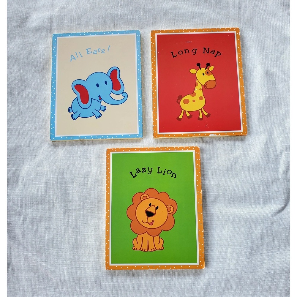 Set of 3 Nursery Wall Art Animal Plaques Giraffe Elephant Lion Kids Room Decor